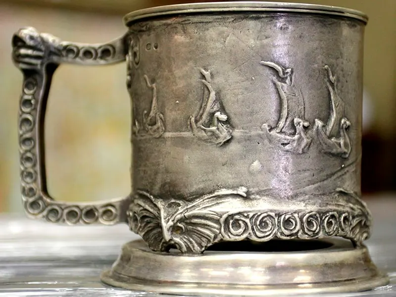 Старинный подстаканник серебро